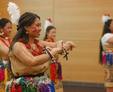 Women performing at the Pasifika Cultural Night